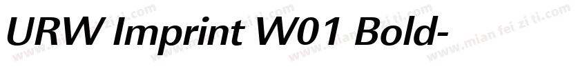 URW Imprint W01 Bold字体转换